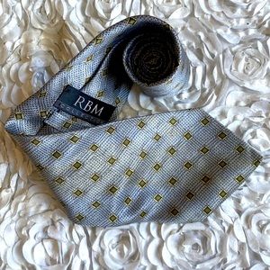 New RBM mens silk tie